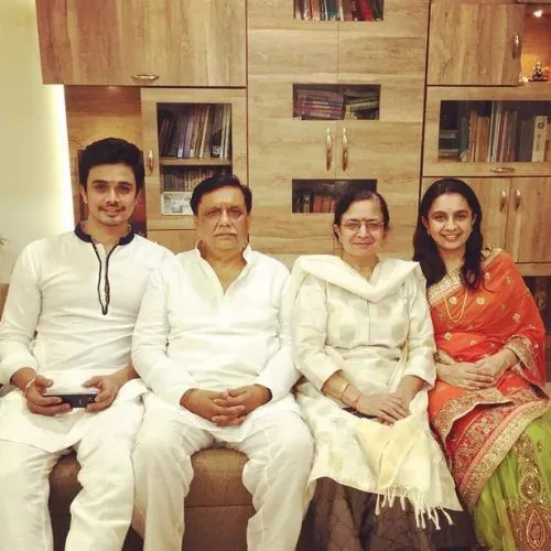 Anuj Sullere with his family