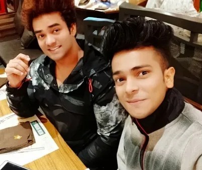 Mikki Koomar with his younger brother Rrahul Koomar